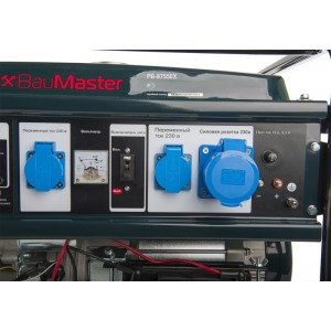 Бензогенератор BauMaster PG-87155EX (5.0-5.5 кВт)